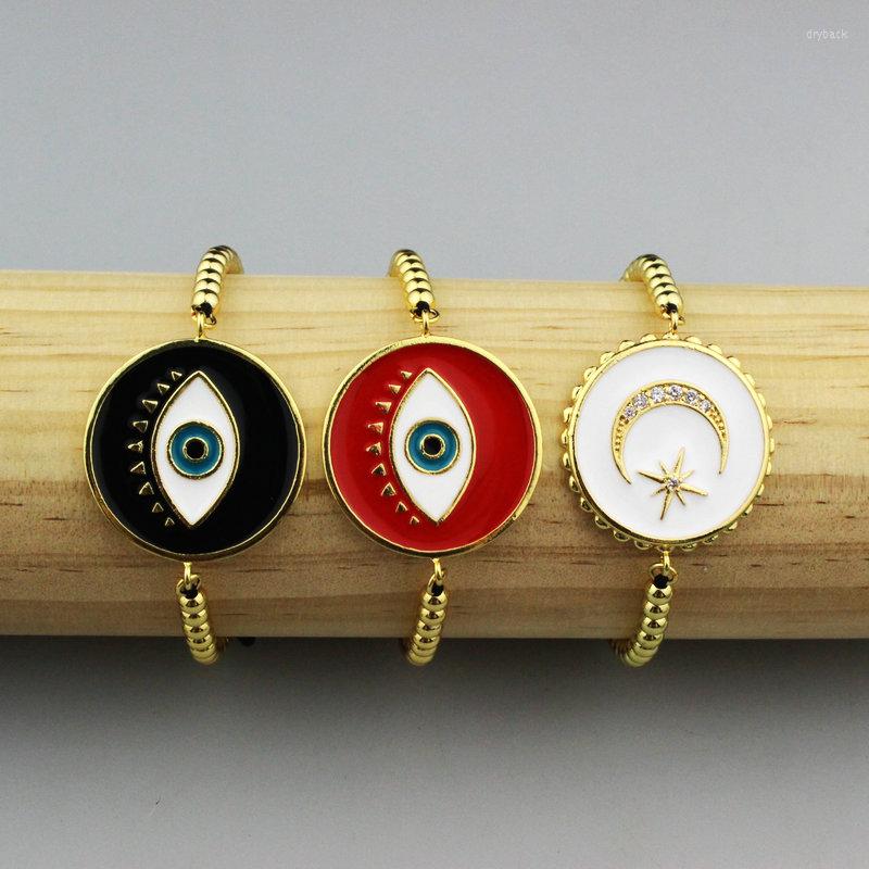 Link Bracelets Adjustable 10pcs/lot Fashion Cz Connector Bracelet High Quality Eye And Moon Female Jewelry
Link Bracelets Adjustable 10pcs/lot Fashion Cz Connector Bracelet High Quality Eye And Moon Female Jewelry