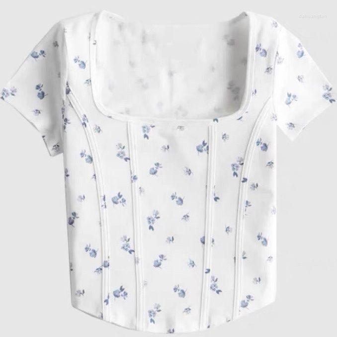 Women' T Shirts Square Neck Solid Shirt Women Short Sleeve Summer Fish Bone Tee Casual Tank Top Fashion Crop Female Y2k T-shirt Streetwear, Green
Women' T Shirts Square Neck Solid Shirt Women Short Sleeve Summer Fish Bone Tee Casual Tank Top Fashion Crop Female Y2k T-shirt Streetwear, Green