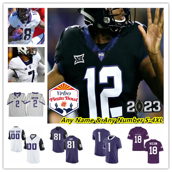 2023 Fiesta Bowl TCU Horned Frogs College Football Jerseys Max Duggan Chandler Morris Kendre Miller Emari Demercado Quentin Johnston Barber Davis Hodges Winters 4X, Men black
2023 Fiesta Bowl TCU Horned Frogs College Football Jerseys Max Duggan Chandler Morris Kendre Miller Emari Demercado Quentin Johnston Barber Davis Hodges Winters 4X, Men black