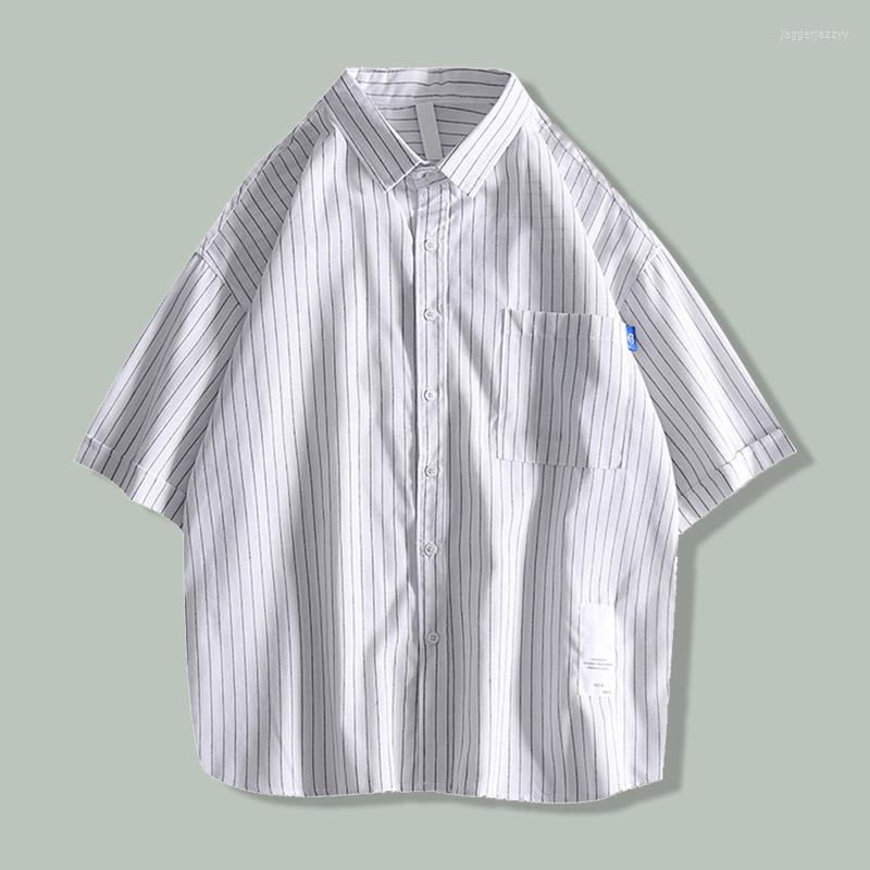 Men's Casual Shirts Summer Vertical Stripe Print Shirt Men's Couple Hip Hop Loose Short Sleeve Tops Harajuku Streetwear Oversize, Auburn
Men's Casual Shirts Summer Vertical Stripe Print Shirt Men's Couple Hip Hop Loose Short Sleeve Tops Harajuku Streetwear Oversize, Auburn
