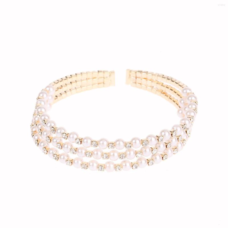 Bangle Open Cuff Three Rows Pearl Bracelet Rhinestone Inlaid Adjustable For Friends Sisters Mother And Daughter HSJ88
Bangle Open Cuff Three Rows Pearl Bracelet Rhinestone Inlaid Adjustable For Friends Sisters Mother And Daughter HSJ88