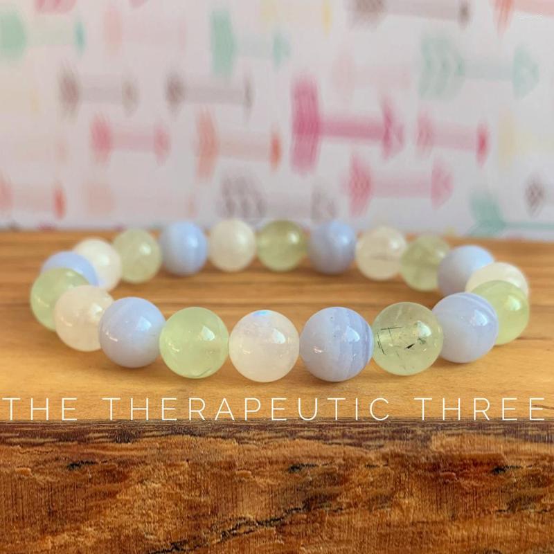 Link Bracelets Wholesale Grade Moonstone Blue Lace Stone Bracelet Natural Gem Therapeutic Three Wrist Mala
Link Bracelets Wholesale Grade Moonstone Blue Lace Stone Bracelet Natural Gem Therapeutic Three Wrist Mala