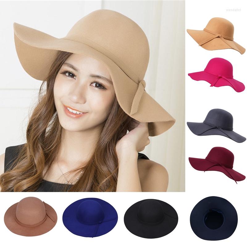 Berets French Retro Bowler Hat Women Wide-brimmed Wavy Fedora Autumn And Winter Bow Adult Children, Black
Berets French Retro Bowler Hat Women Wide-brimmed Wavy Fedora Autumn And Winter Bow Adult Children, Black