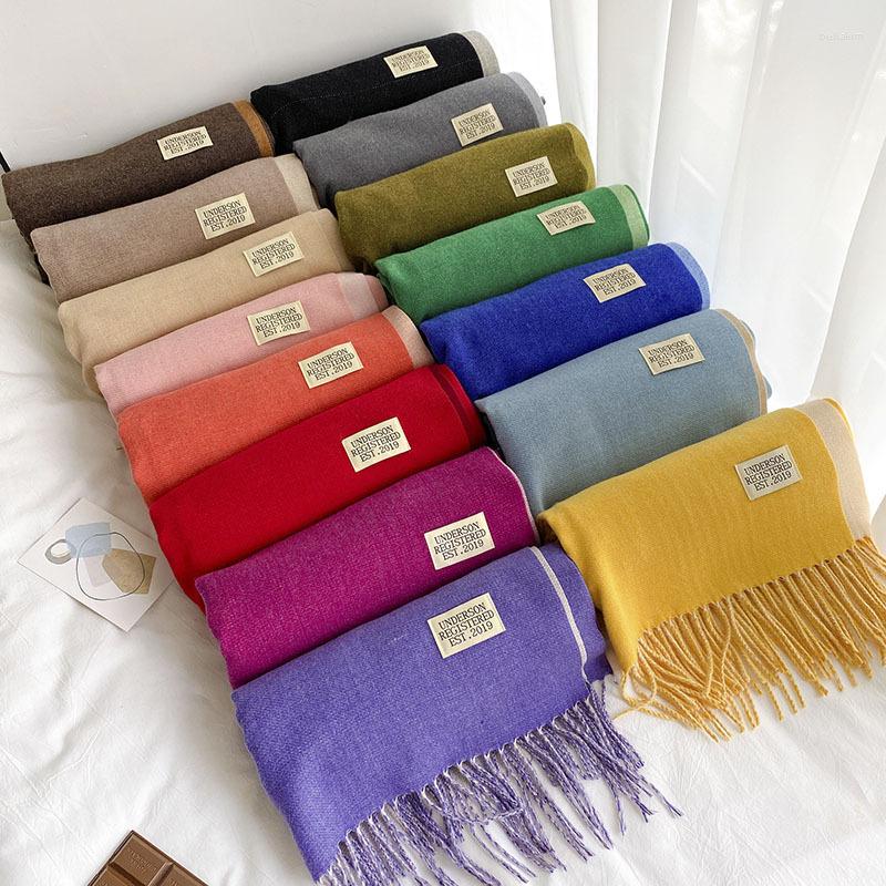 Scarves 2023 Double Sided Solids Scarf Women Winter Thickened Faux Cashmere Soft Tassel Shawl Female Fashion Thick Blanket
Scarves 2023 Double Sided Solids Scarf Women Winter Thickened Faux Cashmere Soft Tassel Shawl Female Fashion Thick Blanket