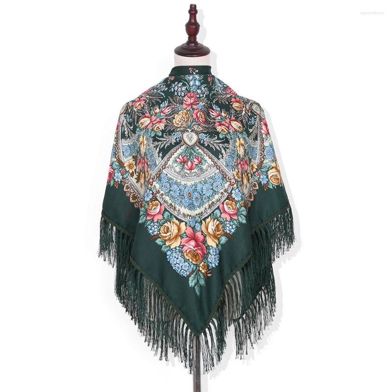 Scarves 135 135cm Luxury Floral Printed Russian Scarf Women Fringed Square Bandana Ukrainian Shawl Ethnic Handkerchief Babushka Hijab
Scarves 135 135cm Luxury Floral Printed Russian Scarf Women Fringed Square Bandana Ukrainian Shawl Ethnic Handkerchief Babushka Hijab