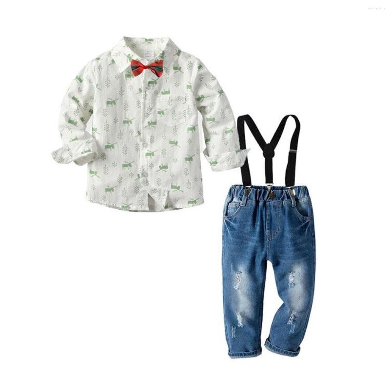 Clothing Sets Children Boy Clothes Long Sleeve Bow Tie Shirt Pants Denim Overall Suit Outfit Two-pieces Set Boys, Picture shown
Clothing Sets Children Boy Clothes Long Sleeve Bow Tie Shirt Pants Denim Overall Suit Outfit Two-pieces Set Boys, Picture shown