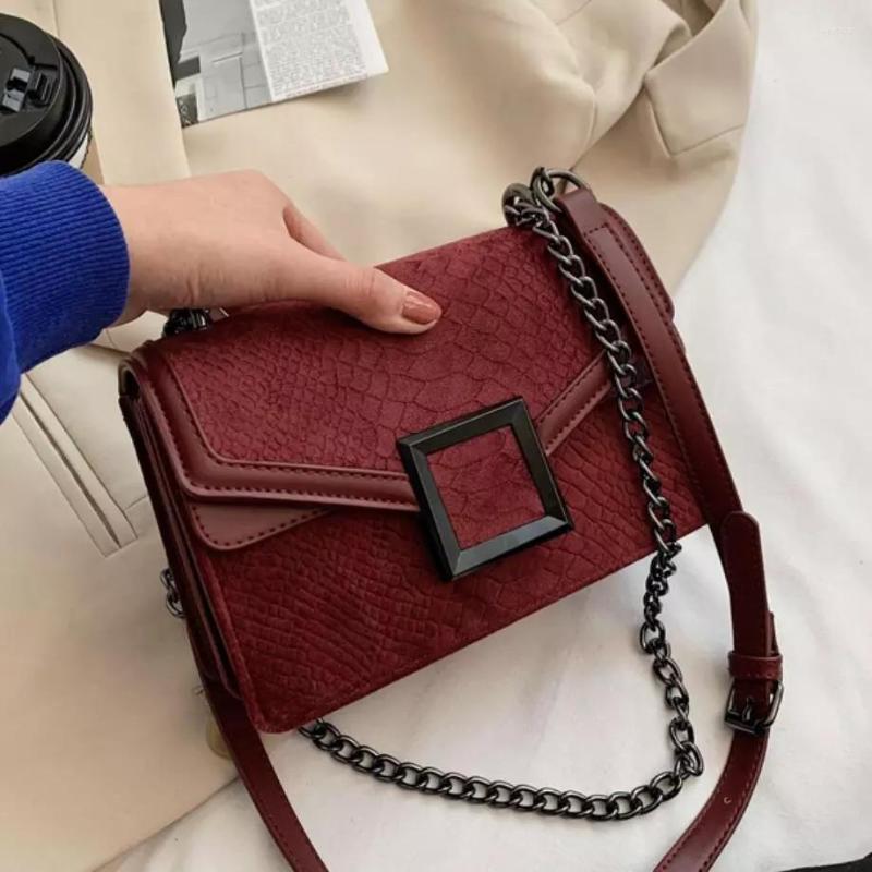 Evening Bags Crocodile Pattern Square Crossbody Bag 2023 High-quality Matte Leather Women's Designer Handbag Chain Shoulder Messenger, Black
Evening Bags Crocodile Pattern Square Crossbody Bag 2023 High-quality Matte Leather Women's Designer Handbag Chain Shoulder Messenger, Black