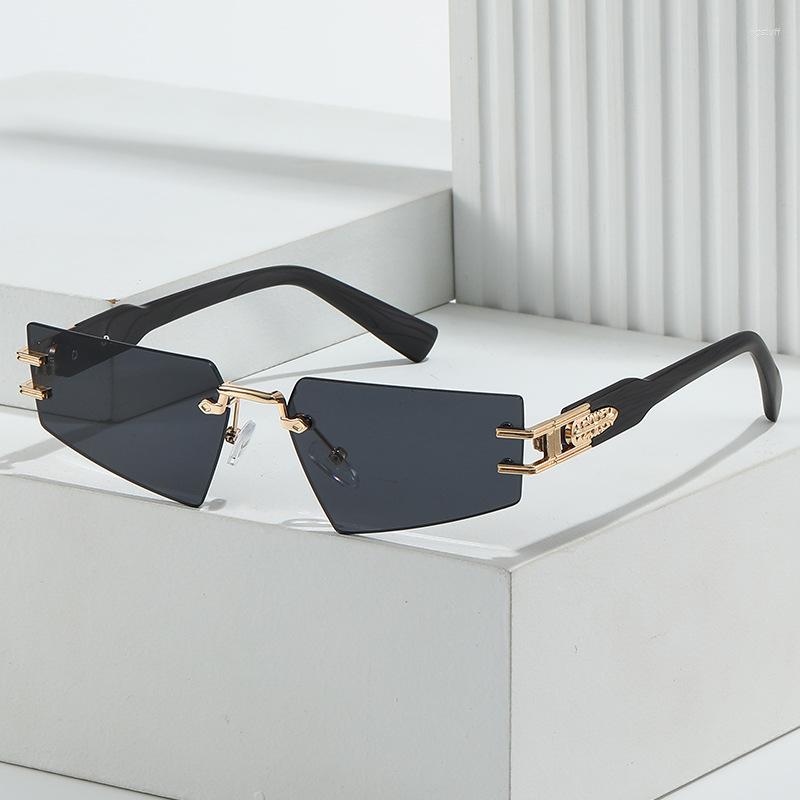Sunglasses Rimless Diamond Cut Frames For Men Luxury Design Sun Glasses High Quality Fashion Tea Gradient Triangular Women Uv400
Sunglasses Rimless Diamond Cut Frames For Men Luxury Design Sun Glasses High Quality Fashion Tea Gradient Triangular Women Uv400