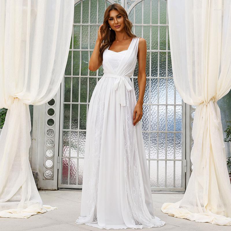 Casual Dresses Women Summer Sexy Square Collar Tank Off Shoulder Gauze Lace Mesh Sheer Luxury Maxi Long Evening Party Bridesmaid Dress White
Casual Dresses Women Summer Sexy Square Collar Tank Off Shoulder Gauze Lace Mesh Sheer Luxury Maxi Long Evening Party Bridesmaid Dress White