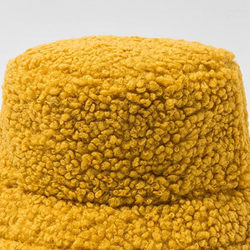 Berets Women Student Thicken Fuzzy Plush Bucket Hat Solid Color Winter Warmer Round Flat Top Wide Brim Sunscreen Fisherman Cap
Berets Women Student Thicken Fuzzy Plush Bucket Hat Solid Color Winter Warmer Round Flat Top Wide Brim Sunscreen Fisherman Cap