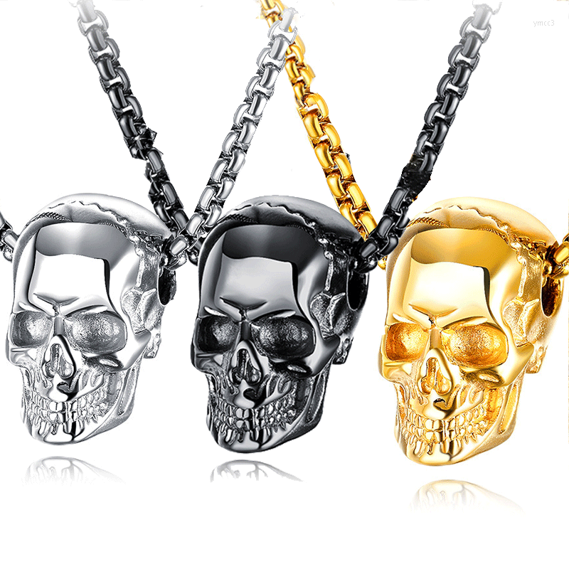 Pendant Necklaces Halloween Stainless Steel Gothic Skull Punk Hip Hop Rock Skeleton Jewelry Necklace Charm Pendants Party Gift
Pendant Necklaces Halloween Stainless Steel Gothic Skull Punk Hip Hop Rock Skeleton Jewelry Necklace Charm Pendants Party Gift