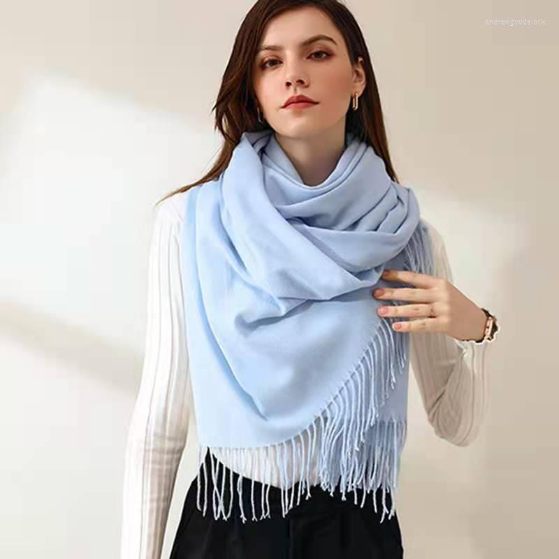 Scarves Winter Luxury Cashmere Thick Scarf Women Warm Solid Candy Color Cape Wraps Female Wool Pashmina Long Tassel Blanket Shawls
Scarves Winter Luxury Cashmere Thick Scarf Women Warm Solid Candy Color Cape Wraps Female Wool Pashmina Long Tassel Blanket Shawls