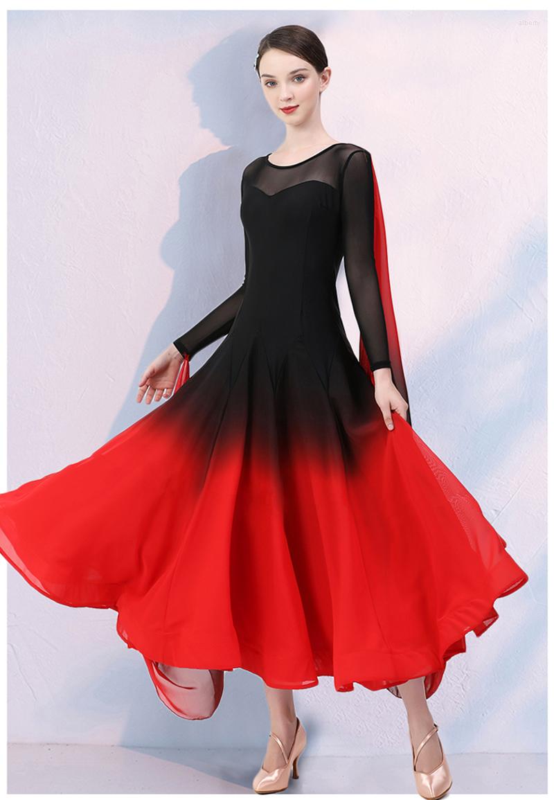 Stage Wear Lady's Standard Ballroom Dance Dresses 2023 Advanced Long Sleeve Waltz Dancing Skirt Women Competition Dress, Picture color
Stage Wear Lady's Standard Ballroom Dance Dresses 2023 Advanced Long Sleeve Waltz Dancing Skirt Women Competition Dress, Picture color