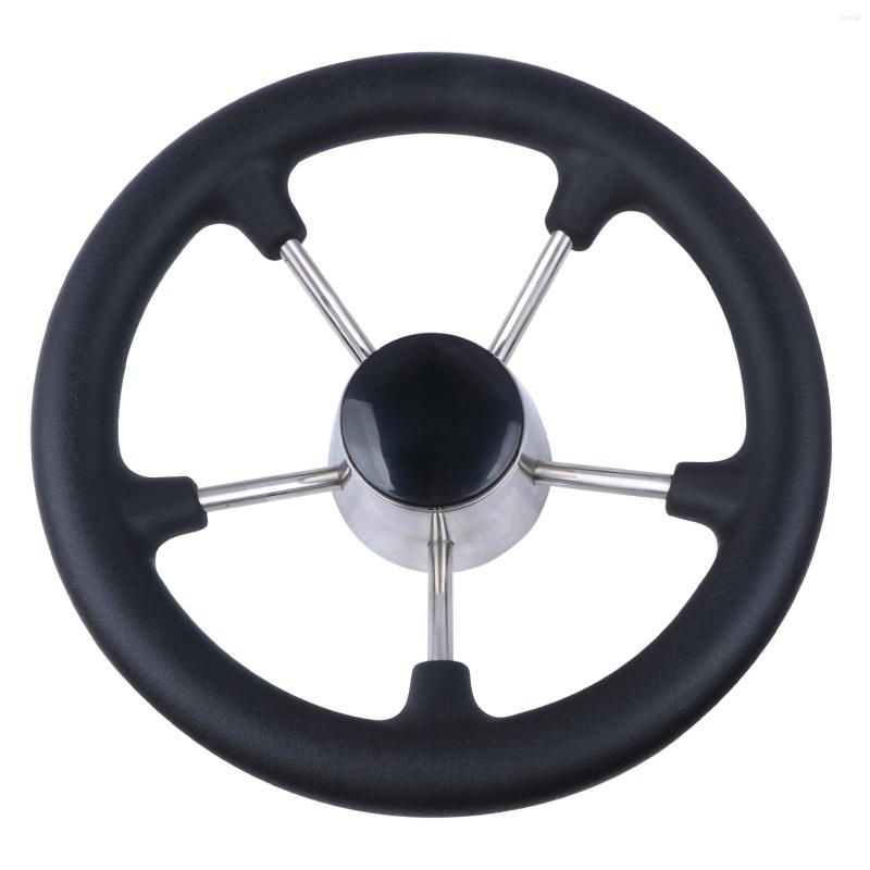 All Terrain Wheels Boat Accessories Marine 11 Inch Stainless Steel 5 Spoke Destroyer Steering Wheel With Black Foam
All Terrain Wheels Boat Accessories Marine 11 Inch Stainless Steel 5 Spoke Destroyer Steering Wheel With Black Foam