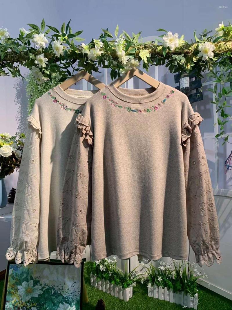 Women's T Shirts Spring Embroidered Shirt Tops Women Round Neck Long Sleeve Casual Top, No.1
Women's T Shirts Spring Embroidered Shirt Tops Women Round Neck Long Sleeve Casual Top, No.1
