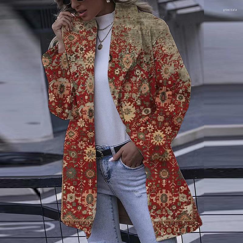 Women' Trench Coats Autumn Elegant Pattern Print Women Casual Long Sleeve Loose Cardigan Overcoats Winter Fashion Lapel Collar Jackets, 03 print
Women' Trench Coats Autumn Elegant Pattern Print Women Casual Long Sleeve Loose Cardigan Overcoats Winter Fashion Lapel Collar Jackets, 03 print