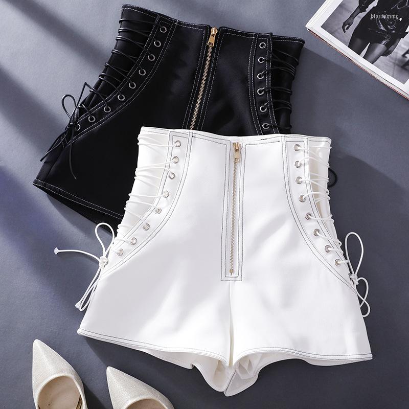 Women's Shorts Personality Summer Fashion Wide-leg Pants High-waist Casual Female Heavy Industry Metal Buckle Women Pant, White
Women's Shorts Personality Summer Fashion Wide-leg Pants High-waist Casual Female Heavy Industry Metal Buckle Women Pant, White