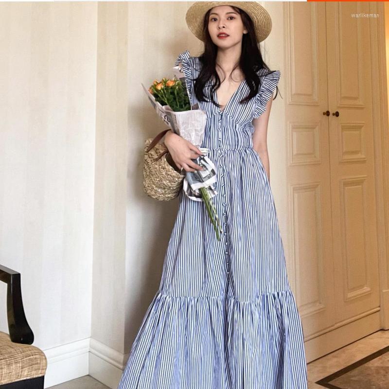 Casual Dresses Bohemian Maxi Dress Women Holiday Flying Sleeves V Neck Summer 2023 Ruffle Stitching Lace Up Back A Line, Blue
Casual Dresses Bohemian Maxi Dress Women Holiday Flying Sleeves V Neck Summer 2023 Ruffle Stitching Lace Up Back A Line, Blue