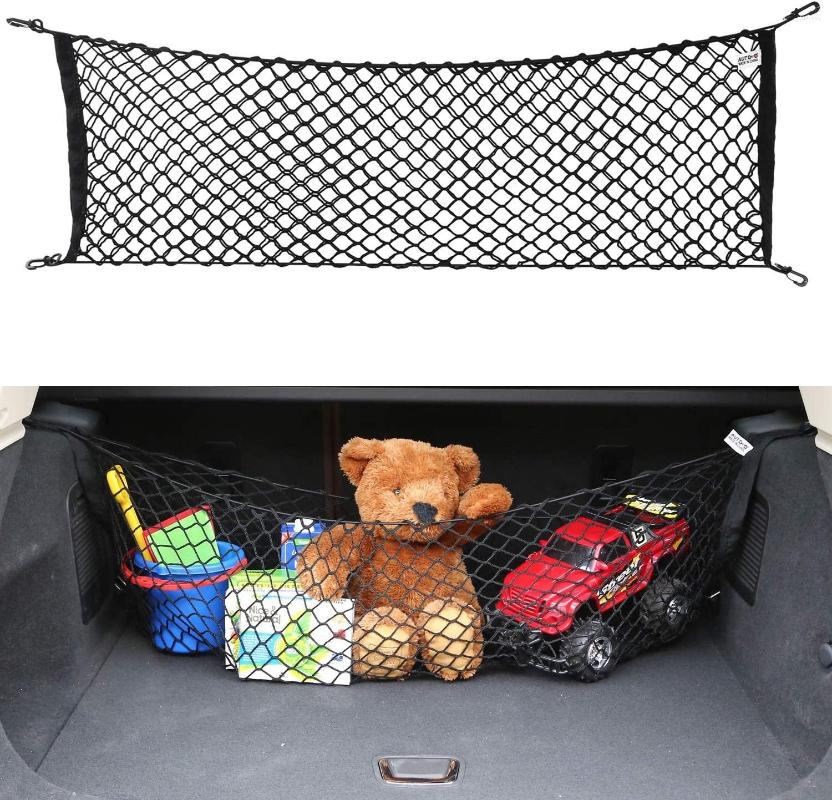 Car Organizer Cargo Nylon Net 4 Hooks Stretchable Universal Elastic Mesh Storage Kids Luggage For SUV Truck Bed Trunk 110X60CM
Car Organizer Cargo Nylon Net 4 Hooks Stretchable Universal Elastic Mesh Storage Kids Luggage For SUV Truck Bed Trunk 110X60CM