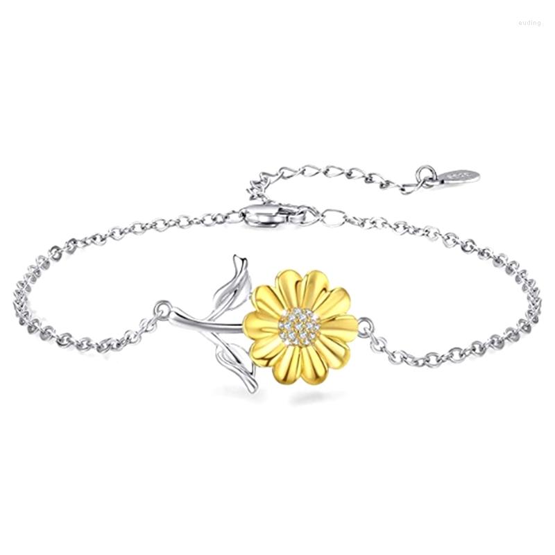 Link Bracelets Sunflower Bracelet Summer Beach Jewelry Gift Fashion Women Accessories
Link Bracelets Sunflower Bracelet Summer Beach Jewelry Gift Fashion Women Accessories
