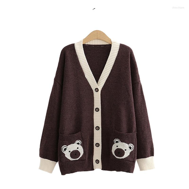 Women's Knits Graphic Bear Embroidery Harakuju Knit Women Sweaters Cardigan 2023 Winter Warm Korean Style Female Sweet Kawaii Cute Jumpers, Color 2
Women's Knits Graphic Bear Embroidery Harakuju Knit Women Sweaters Cardigan 2023 Winter Warm Korean Style Female Sweet Kawaii Cute Jumpers, Color 2