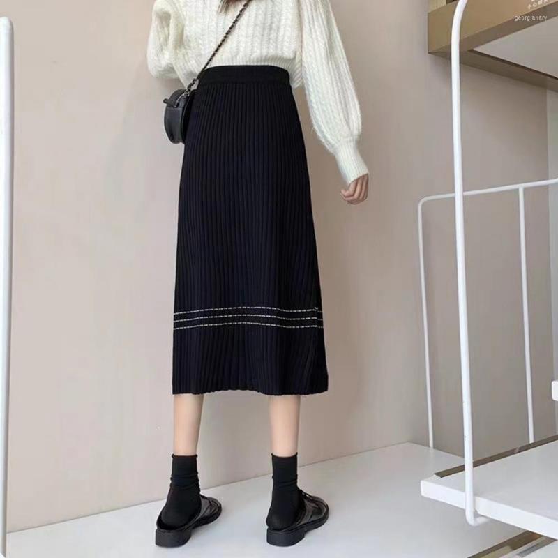 Skirts Autumn Skirt Chic Elastic Waist Comfortable Lady Winter Anti-shrink For Work, Black
Skirts Autumn Skirt Chic Elastic Waist Comfortable Lady Winter Anti-shrink For Work, Black