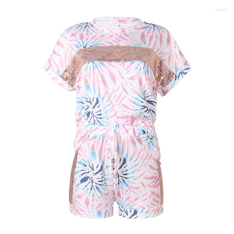Women' Tracksuits Women' 2023 Fashion Summer Printed Round Neck Short Sleeve Lace Up Mid Waist Shorts Ladies Loose Casual Suit SJ362
Women' Tracksuits Women' 2023 Fashion Summer Printed Round Neck Short Sleeve Lace Up Mid Waist Shorts Ladies Loose Casual Suit SJ362
