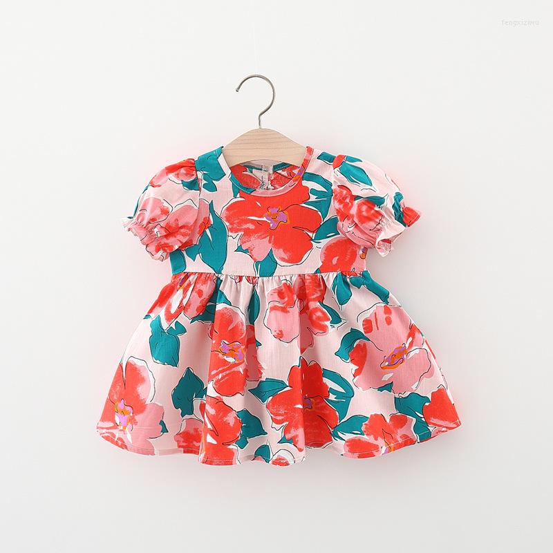Girl Dresses Summer Baby Girls Vintage Floral Print Short Sleeve Backless Princess Kids Infant Casual Dress Vestidos, Blue
Girl Dresses Summer Baby Girls Vintage Floral Print Short Sleeve Backless Princess Kids Infant Casual Dress Vestidos, Blue