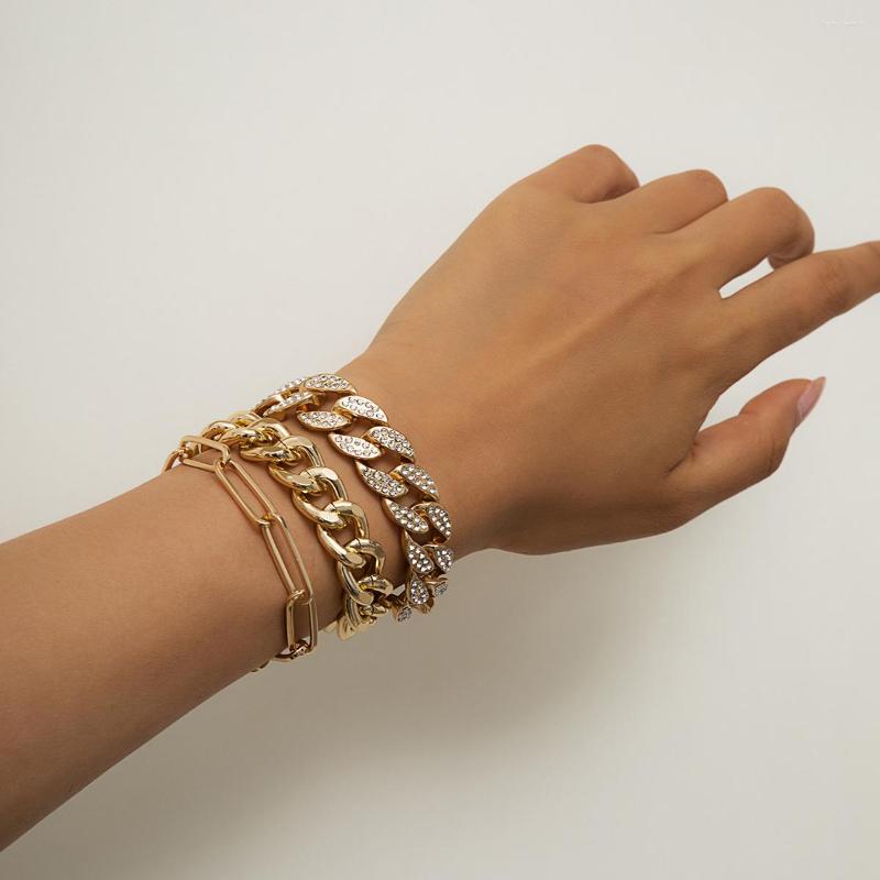 Link Bracelets Bohemian Luxury Shiny Crystal Bracelet Women's Retro Personality Creative Hollow Gold Color Metal Premium Girl Jewelry
Link Bracelets Bohemian Luxury Shiny Crystal Bracelet Women's Retro Personality Creative Hollow Gold Color Metal Premium Girl Jewelry