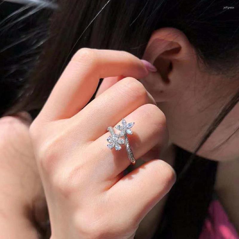 Wedding Rings Engagement Gift Kpop Fashion Flowers Items Party Silver Color Aesthetic Crystal Jewelry In Dainty For Women
Wedding Rings Engagement Gift Kpop Fashion Flowers Items Party Silver Color Aesthetic Crystal Jewelry In Dainty For Women
