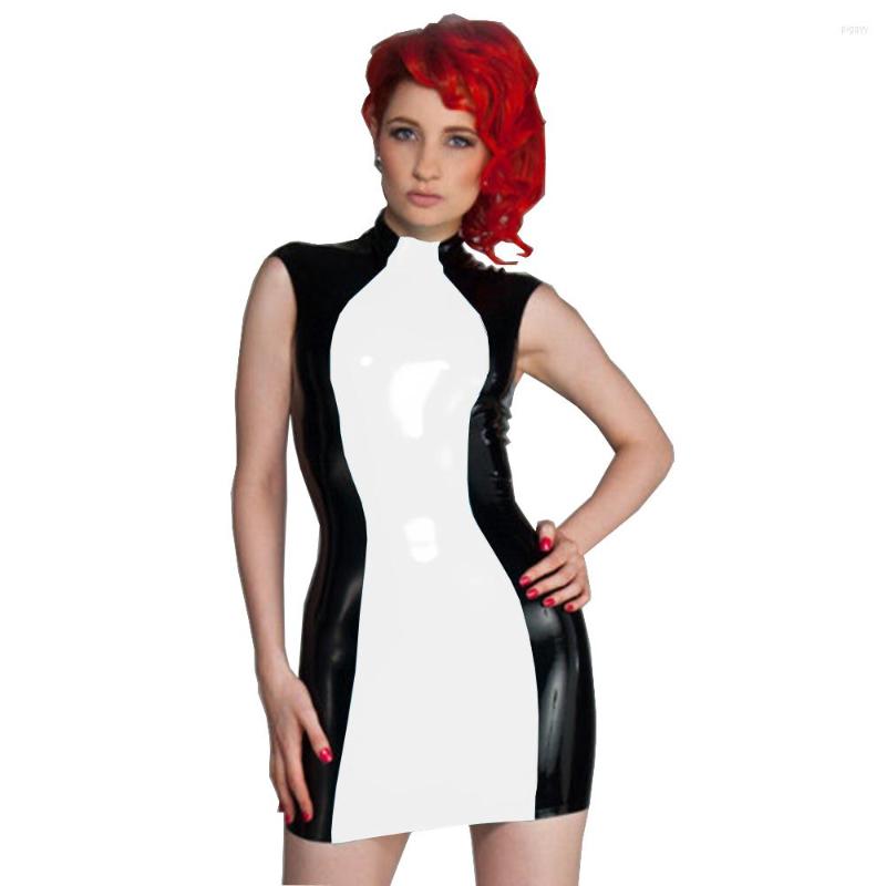 Casual Dresses Summer PVC Latex Look Dress 2023 Women Patchwork Mini Female Sleeveless Sexy Party Club Patent Leather, Black
Casual Dresses Summer PVC Latex Look Dress 2023 Women Patchwork Mini Female Sleeveless Sexy Party Club Patent Leather, Black