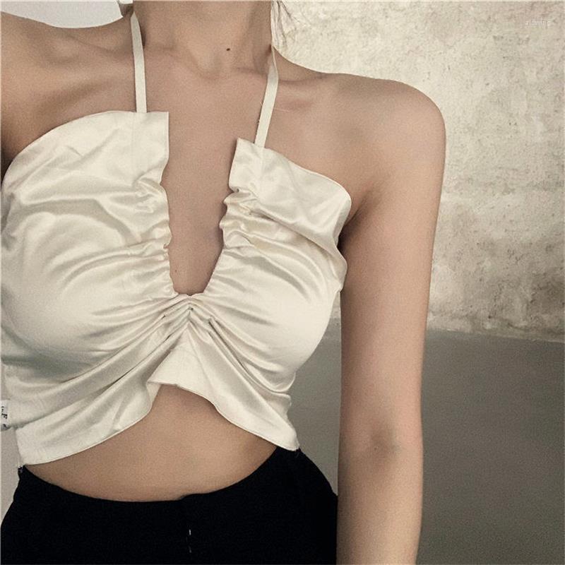 Women's Tanks Vintage Sleeveless V-neck Sling Camis Women Sexy Crop Top Summer Slim Halter Short Camisole Club Female Clothing, Apricot
Women's Tanks Vintage Sleeveless V-neck Sling Camis Women Sexy Crop Top Summer Slim Halter Short Camisole Club Female Clothing, Apricot