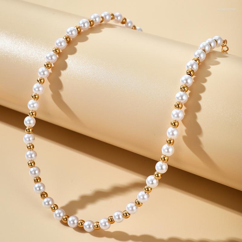 Pendant Necklaces Luxury Pearl Stone Chain Choker Necklace For Women Gold Color Bead Handmade Adjustable Jewelry Gift Collar
Pendant Necklaces Luxury Pearl Stone Chain Choker Necklace For Women Gold Color Bead Handmade Adjustable Jewelry Gift Collar