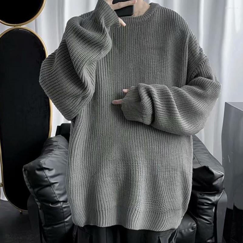 Men's Sweaters All Match Winter Sweater Warm Male Simple Casual Fall, Black