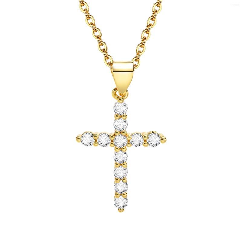 Pendant Necklaces Minimalist Simple Cubic Zirconia Cross Neckalce For Women CZ Crucifix Neclace 316L Stainless Steel Not Fade
Pendant Necklaces Minimalist Simple Cubic Zirconia Cross Neckalce For Women CZ Crucifix Neclace 316L Stainless Steel Not Fade