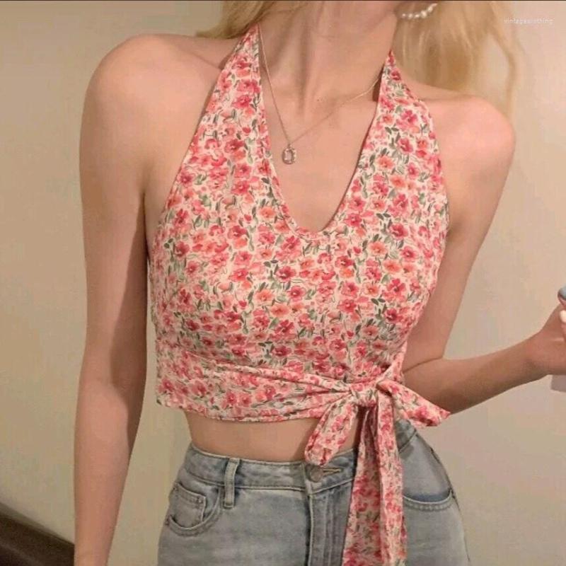 Women' Tanks Halter Vest 2023 Crop Top Women Sexy Strapless Sleeveless Suspender Bottoming Shirt Printed Floral Bandage Halterneck, Pink
Women' Tanks Halter Vest 2023 Crop Top Women Sexy Strapless Sleeveless Suspender Bottoming Shirt Printed Floral Bandage Halterneck, Pink
