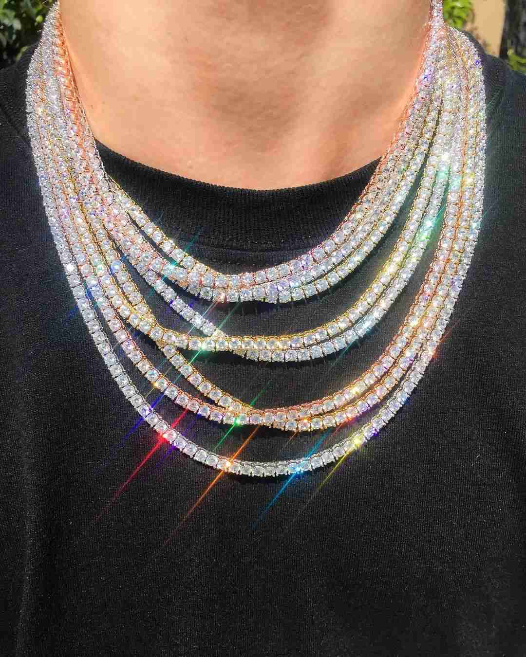 18k Gold Plated Iced Out 3mm 4mm 5mm Hip Hop Bling Rapper Men Jewelry 5a Cubic Zirconia 1 Row Cz Tennis Chain Necklace
18k Gold Plated Iced Out 3mm 4mm 5mm Hip Hop Bling Rapper Men Jewelry 5a Cubic Zirconia 1 Row Cz Tennis Chain Necklace