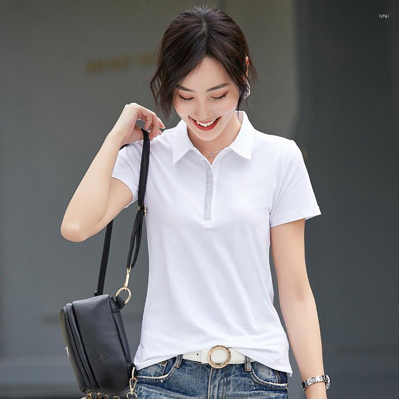Women' T Shirts 2023 Summer Short-Sleeved Chain Turndown Collar Polo Shirt Women' Clothing Has A Solid Color Slim Fit Ladies Blouse, Red
Women' T Shirts 2023 Summer Short-Sleeved Chain Turndown Collar Polo Shirt Women' Clothing Has A Solid Color Slim Fit Ladies Blouse, Red