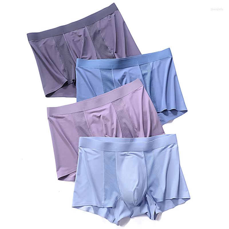 Underpants 4PCS/Lots Modal Seamless Boxer Shorts Men Underwear Breathable Bugle Pouch Silk Slip Thin Panties Boxershorts Trunks Calzoncillo
Underpants 4PCS/Lots Modal Seamless Boxer Shorts Men Underwear Breathable Bugle Pouch Silk Slip Thin Panties Boxershorts Trunks Calzoncillo