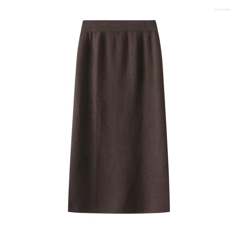 Skirts Mid-long Knitted Half-length Skirt Wool Women's High Waist One-step Winter Hip Open-forked Elegant Dresses, Black
Skirts Mid-long Knitted Half-length Skirt Wool Women's High Waist One-step Winter Hip Open-forked Elegant Dresses, Black