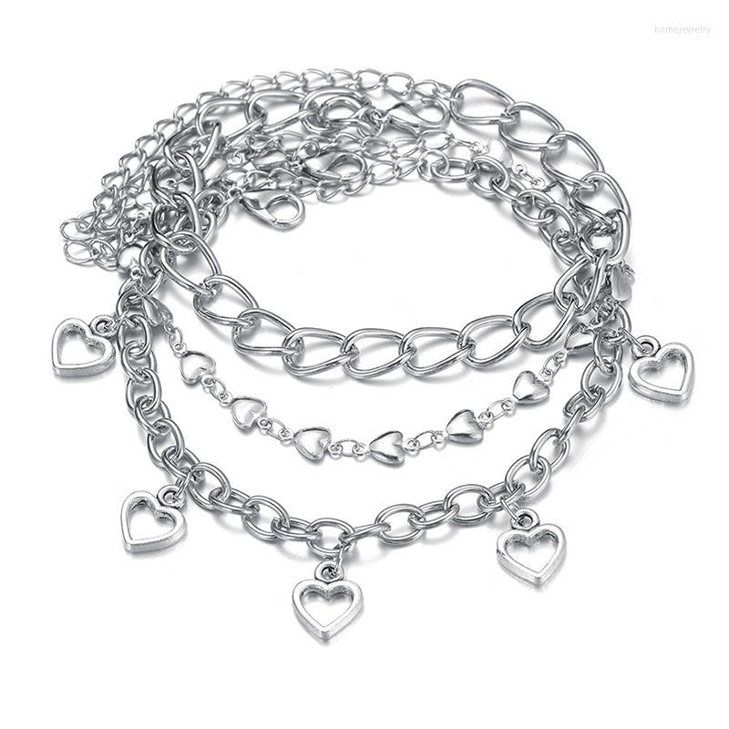 Anklets 3pc/set Fashion Simple Link Chain Heart Shaped For Women Girls Bohemian Leg Ankle Anklet Bracelet Beach Jewelry Bijoux
Anklets 3pc/set Fashion Simple Link Chain Heart Shaped For Women Girls Bohemian Leg Ankle Anklet Bracelet Beach Jewelry Bijoux