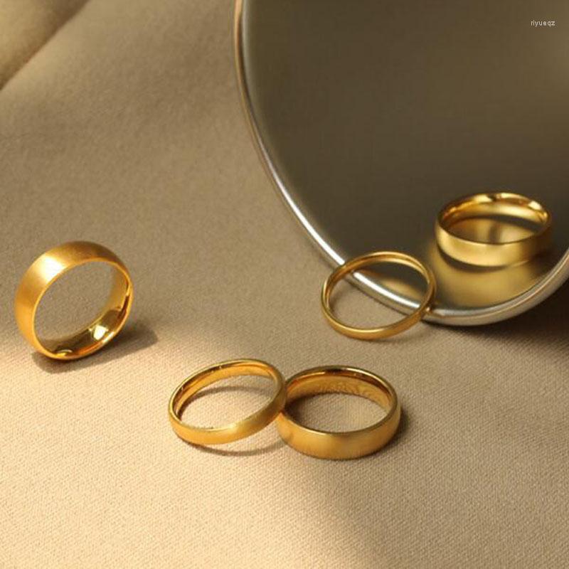 Wedding Rings 2mm 4mm 6mm Stainless Steel 18K Gold Plated Silver Color Knuckle For Lady Minimalist Women No Fade
Wedding Rings 2mm 4mm 6mm Stainless Steel 18K Gold Plated Silver Color Knuckle For Lady Minimalist Women No Fade