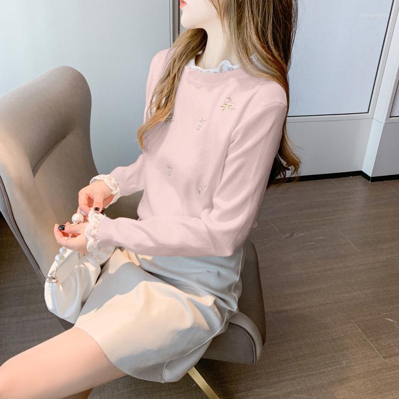 Women' Sweaters Women' 2023 Autumn And Winter Embroidery Lace Border Sweater Knit Foreign Style Blouse Fairy Bottoming Shirt, Pink
Women' Sweaters Women' 2023 Autumn And Winter Embroidery Lace Border Sweater Knit Foreign Style Blouse Fairy Bottoming Shirt, Pink