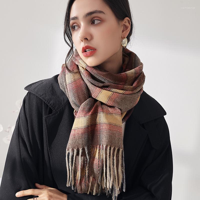 Scarves Plaid Scarf Winter Warm Cashmere Women Long Pashmina Foulard Female Tassel Shawl Wraps Design D293
Scarves Plaid Scarf Winter Warm Cashmere Women Long Pashmina Foulard Female Tassel Shawl Wraps Design D293