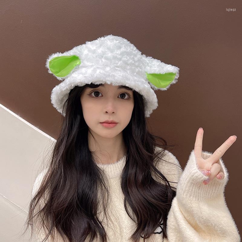 Berets 2023 Winter Lovely Sweet Fisherman's Hat Lady Exposed Face Small Lamb Velvet Basin Cap Ear Plush
Berets 2023 Winter Lovely Sweet Fisherman's Hat Lady Exposed Face Small Lamb Velvet Basin Cap Ear Plush