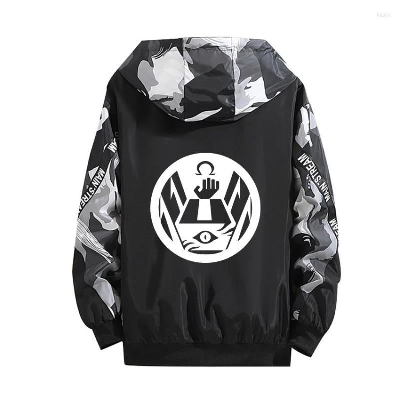Men' Hoodies Thin Jacket SCP Cosplay Hoodie Print Zipper Hooded Tops Black Camouflage Splicing Long Sleeves Coat Sun Protection Clothing, 26
Men' Hoodies Thin Jacket SCP Cosplay Hoodie Print Zipper Hooded Tops Black Camouflage Splicing Long Sleeves Coat Sun Protection Clothing, 26