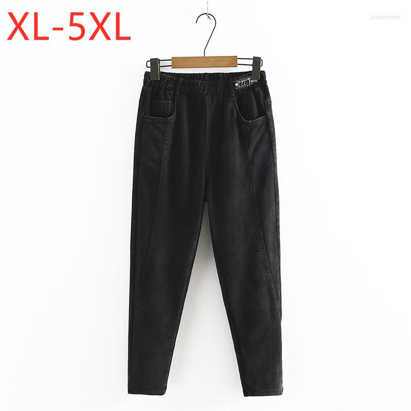 Pants 2023 Ladies Autumn Winter Plus Size Pencil Jeans For Women Large Slim Elastic Pocket Black Denim Cropped 3XL 4XL 5XL
Pants 2023 Ladies Autumn Winter Plus Size Pencil Jeans For Women Large Slim Elastic Pocket Black Denim Cropped 3XL 4XL 5XL