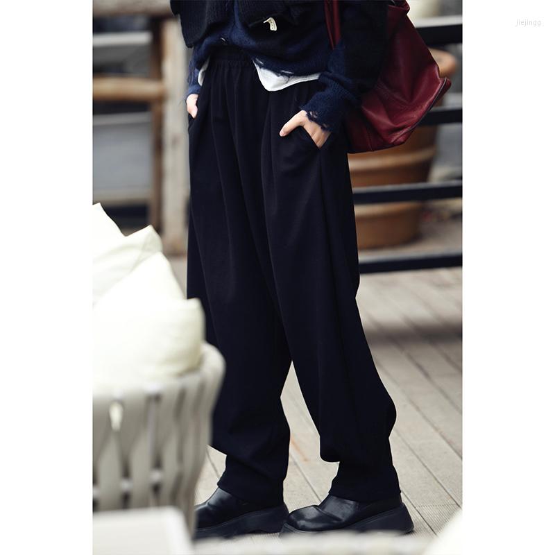 Women's Pants MICOCO K5178C Artistic Texture Three-dimensional Knead Pleat Design Loose Rope High Waist Black Leisure
Women's Pants MICOCO K5178C Artistic Texture Three-dimensional Knead Pleat Design Loose Rope High Waist Black Leisure