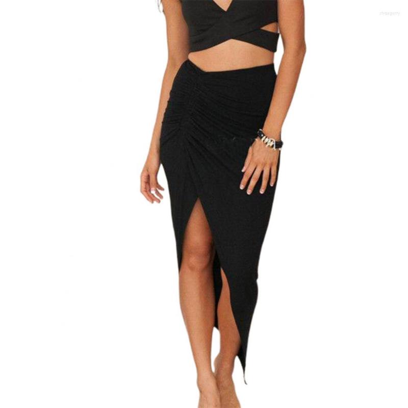 Skirts 2023 Sexy Women Elastic Waistband Side Slit Irregular Knitted Bodycon Long Skirt Women's Dresses For Party, Black
Skirts 2023 Sexy Women Elastic Waistband Side Slit Irregular Knitted Bodycon Long Skirt Women's Dresses For Party, Black