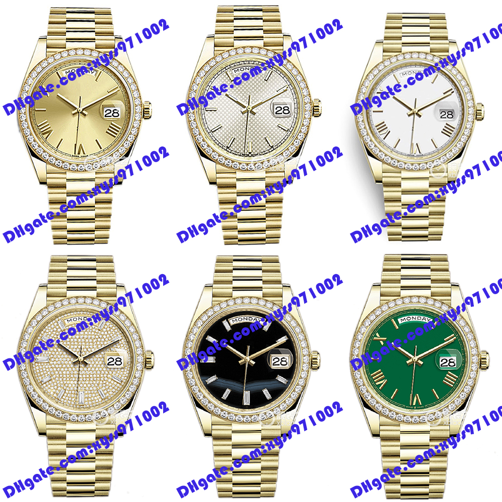 6 Model Green men's watch 2813 automatic mechanical watch m228348rbr 40mm white dial diamond bezel gold stainless steel strap wristwatch calendar display watches, M228348rbr-0003
6 Model Green men's watch 2813 automatic mechanical watch m228348rbr 40mm white dial diamond bezel gold stainless steel strap wristwatch calendar display watches, M228348rbr-0003